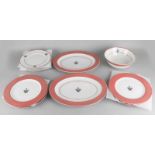 Lot of 11 parts limited porcelain Limoges Cartier tableware 'La Maison Venitienne'. These include: