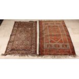Two Persian (pray) dress in earth tones, in good condition, 140x85cm. Cond: G