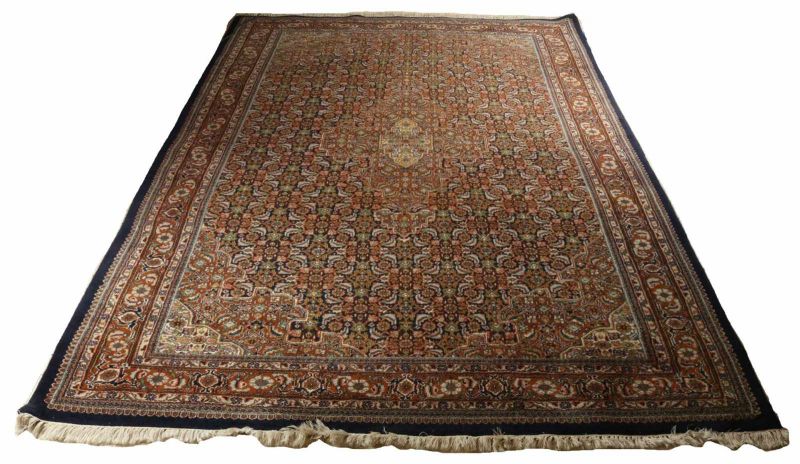 Very big old Persian Bidjar garment. Multicolor / floral. Dimension: 204 x 304 cm. In good
