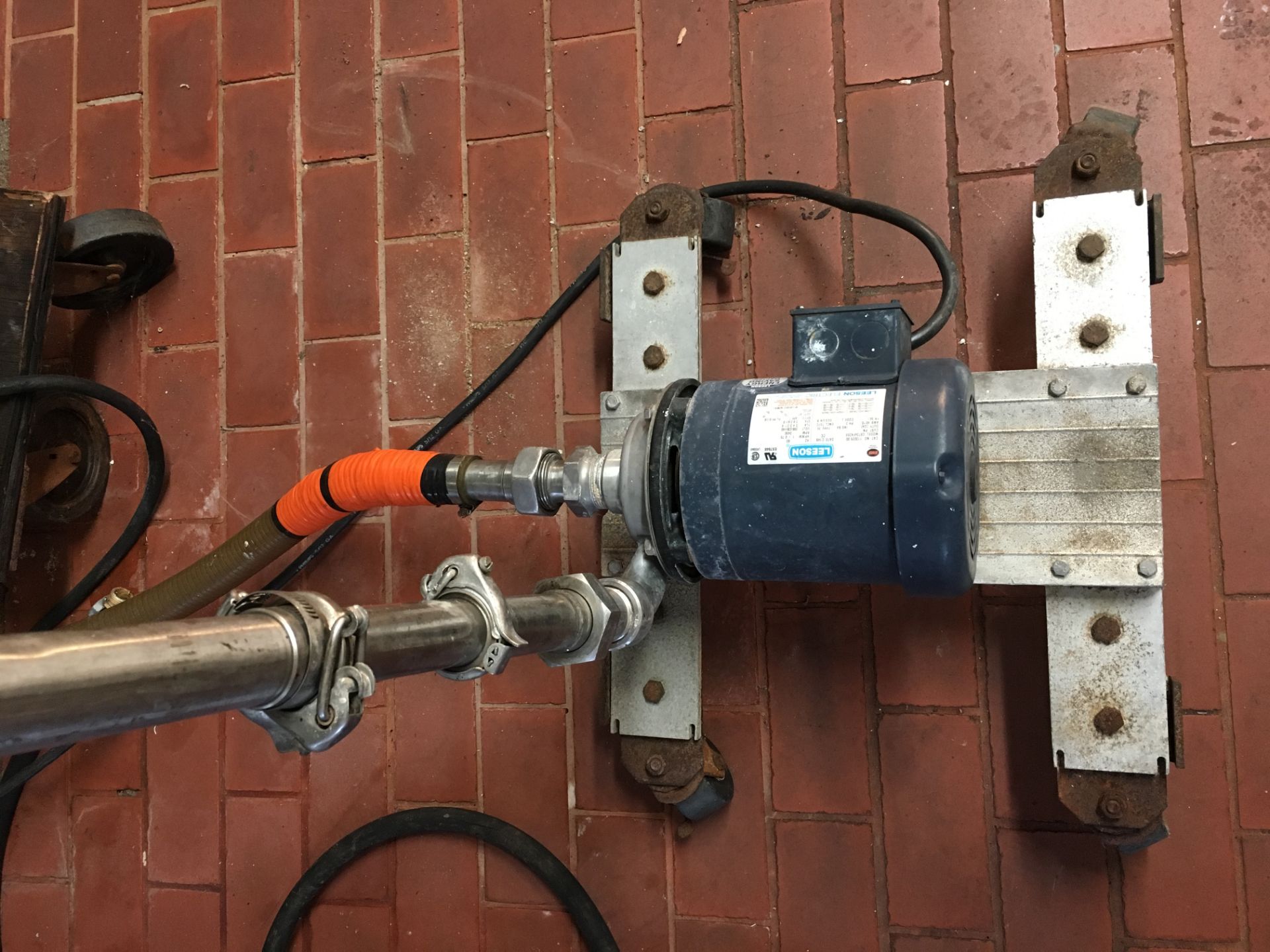 Leeson Centrifugal Pump 1.5 in IN 1.5 in OUT Model: C6T34FK35E Cat No: 113029.00 Portable Skid on - Image 2 of 4