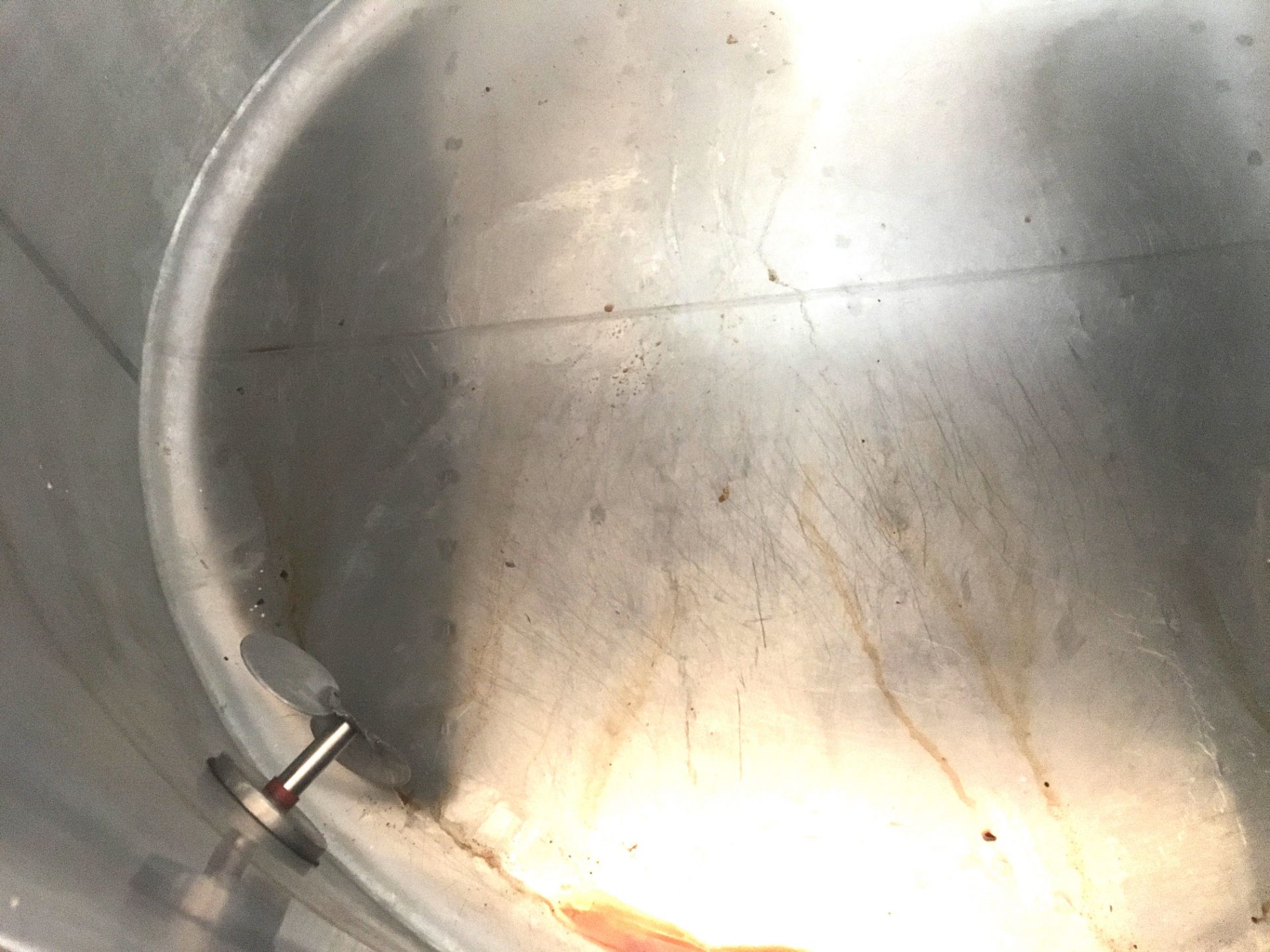 1,100 Gallon Potter and Rayfield Stainless Steel Mixing Tank Serial: 5911 Stainless Steel Lids, Side - Image 4 of 7