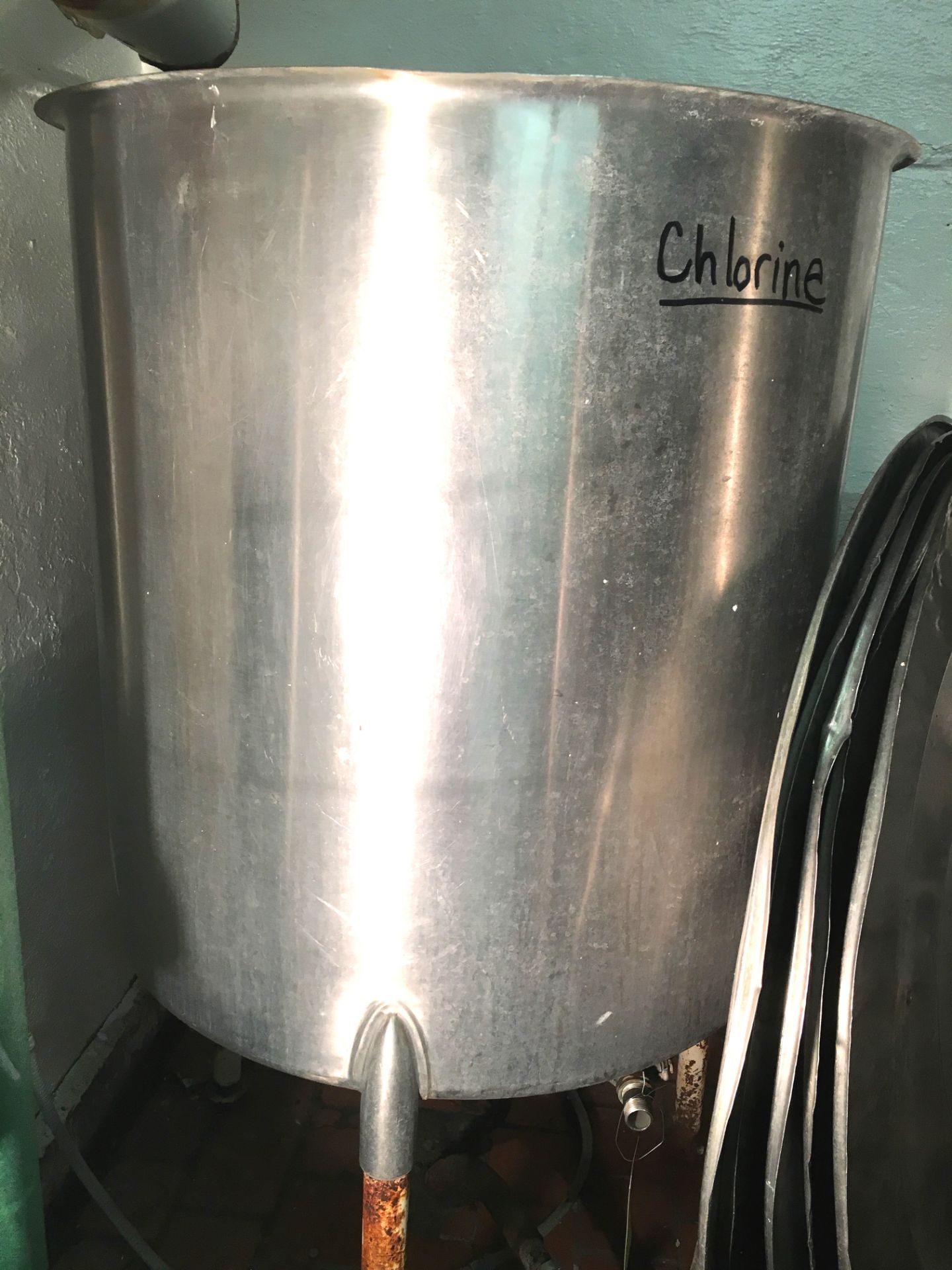 150 Gallon Tank Stainless Steel Lid, Center Discharge