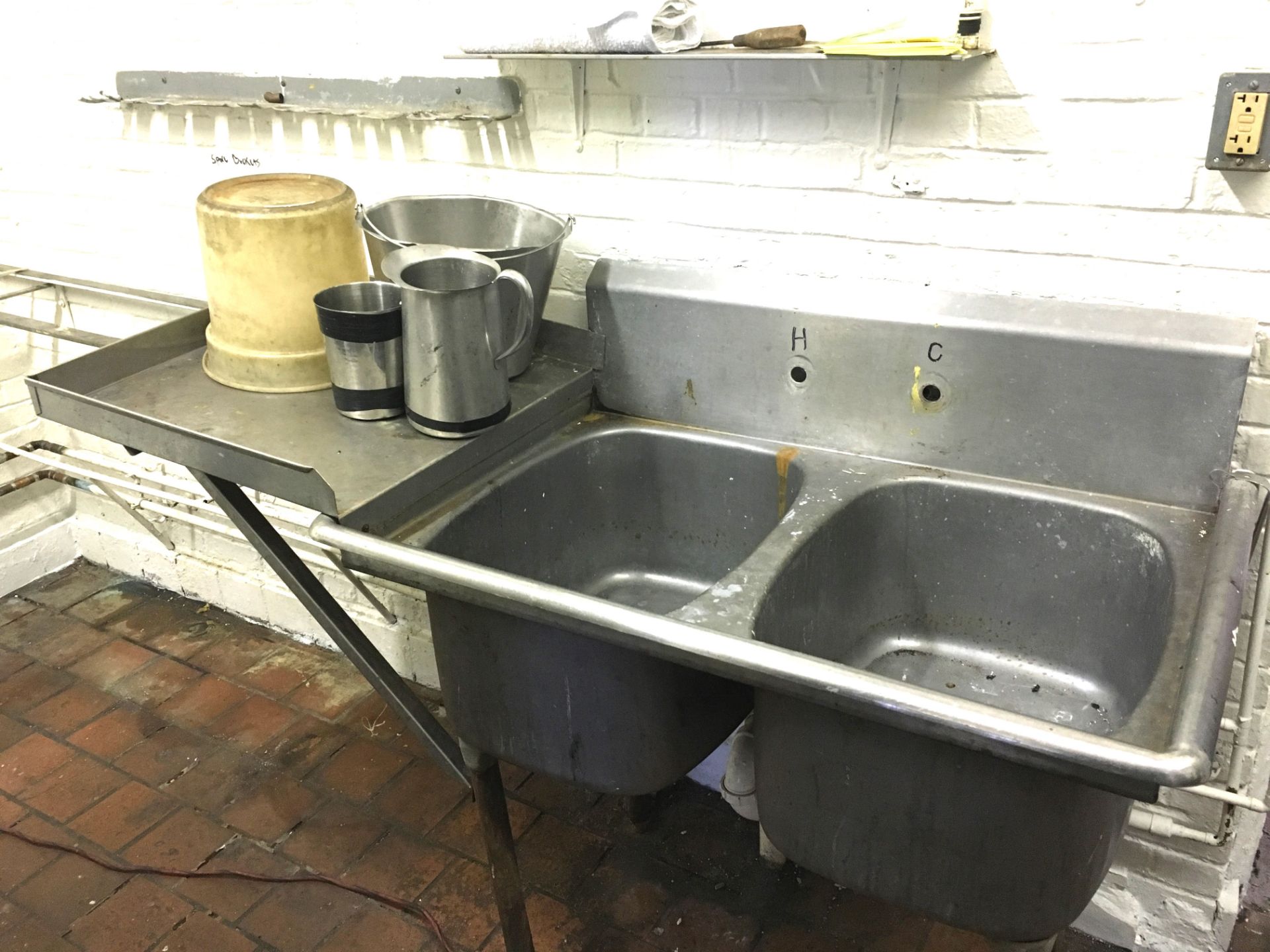 Stainless Steel Double Wash Sink - Image 2 of 3