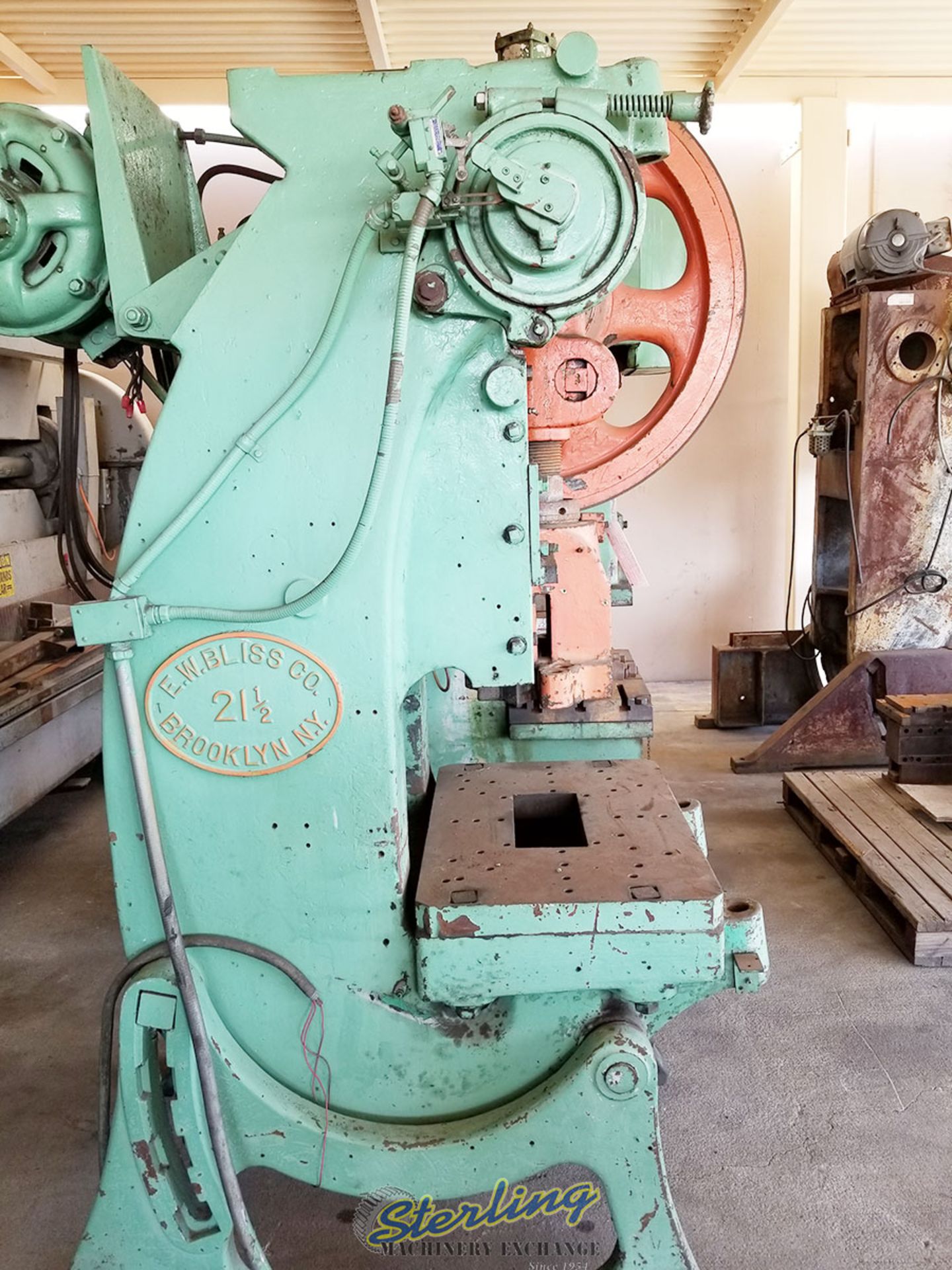 60 Ton x 3" Used Bliss OBI Punch Press, Mdl. 21 1/2, Air - Image 9 of 10