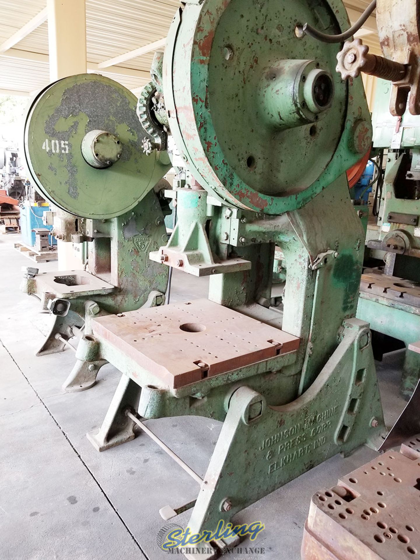 60 Ton x 4" Used Johnson OBI Punch Press, Mdl. 55, - Image 8 of 9