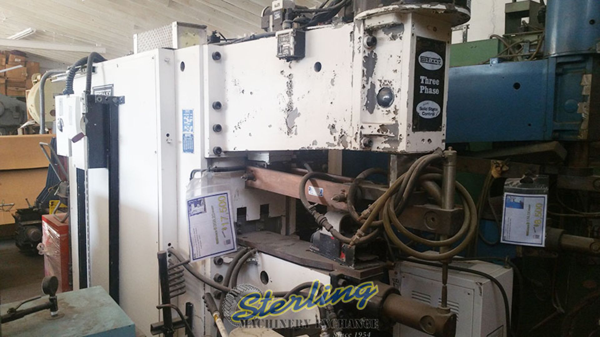 Welders 75 KVA Used Sciaky Spot Welder (Press Type), Mdl. RMC01STQ-