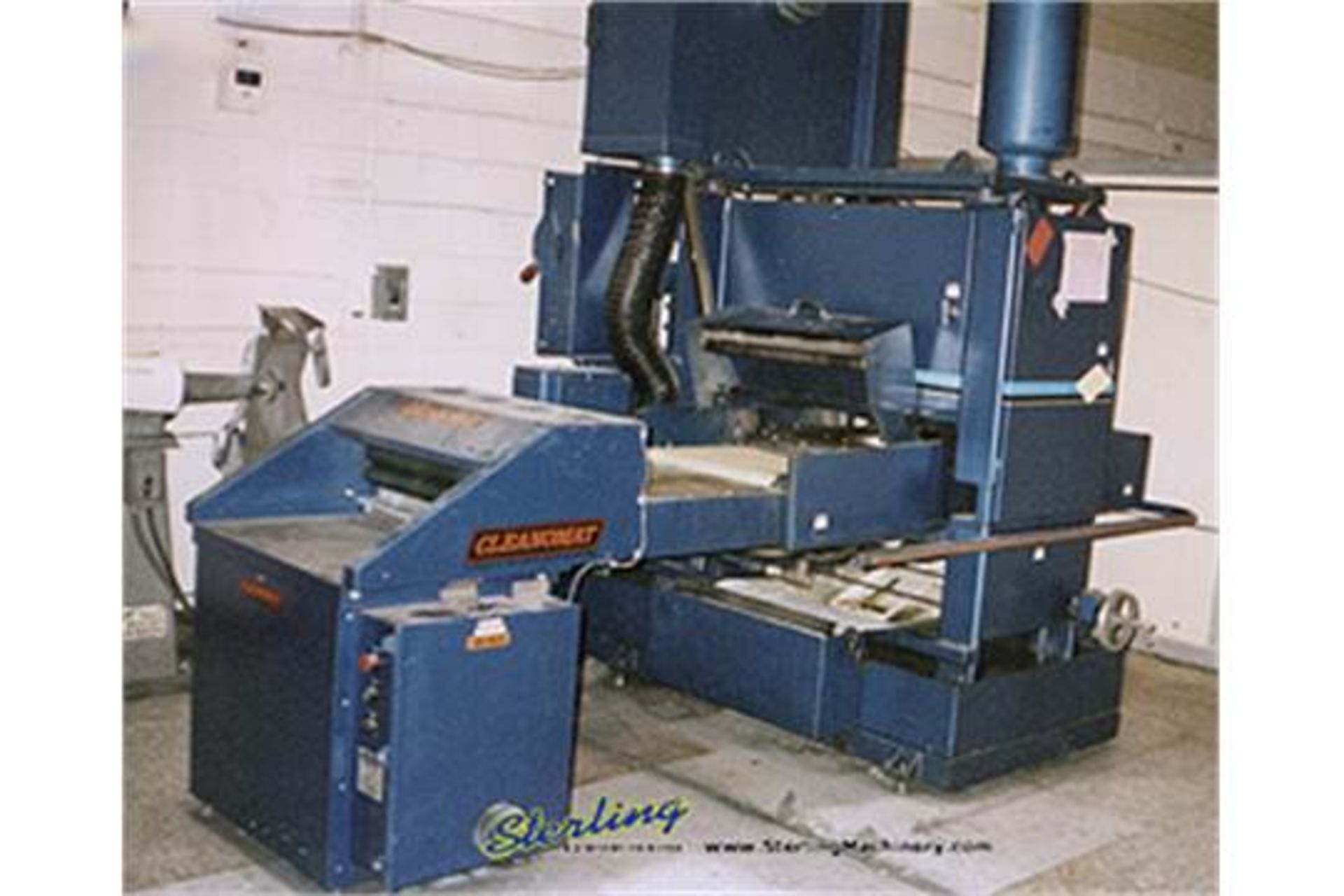 Grinders Belt 24" Used AEM Abrasive Rotary Sander W/Filter Dryer, Mdl. CS240 MDDM, Cleanomat Dryer