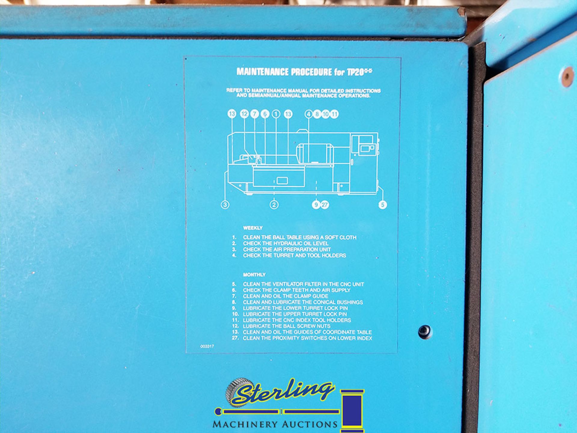 Finn-Power TP 2015-IF2 Hydraulic CNC Turret Punch with Siemens 3 CNC Control and tooling (ANAHEIM) - Image 10 of 31