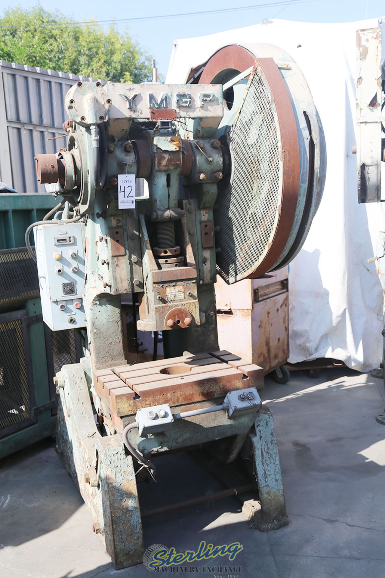 55 Ton x 4" Used YMG O.B.I Press, Mdl. YMGP-55A, Air - Image 2 of 4