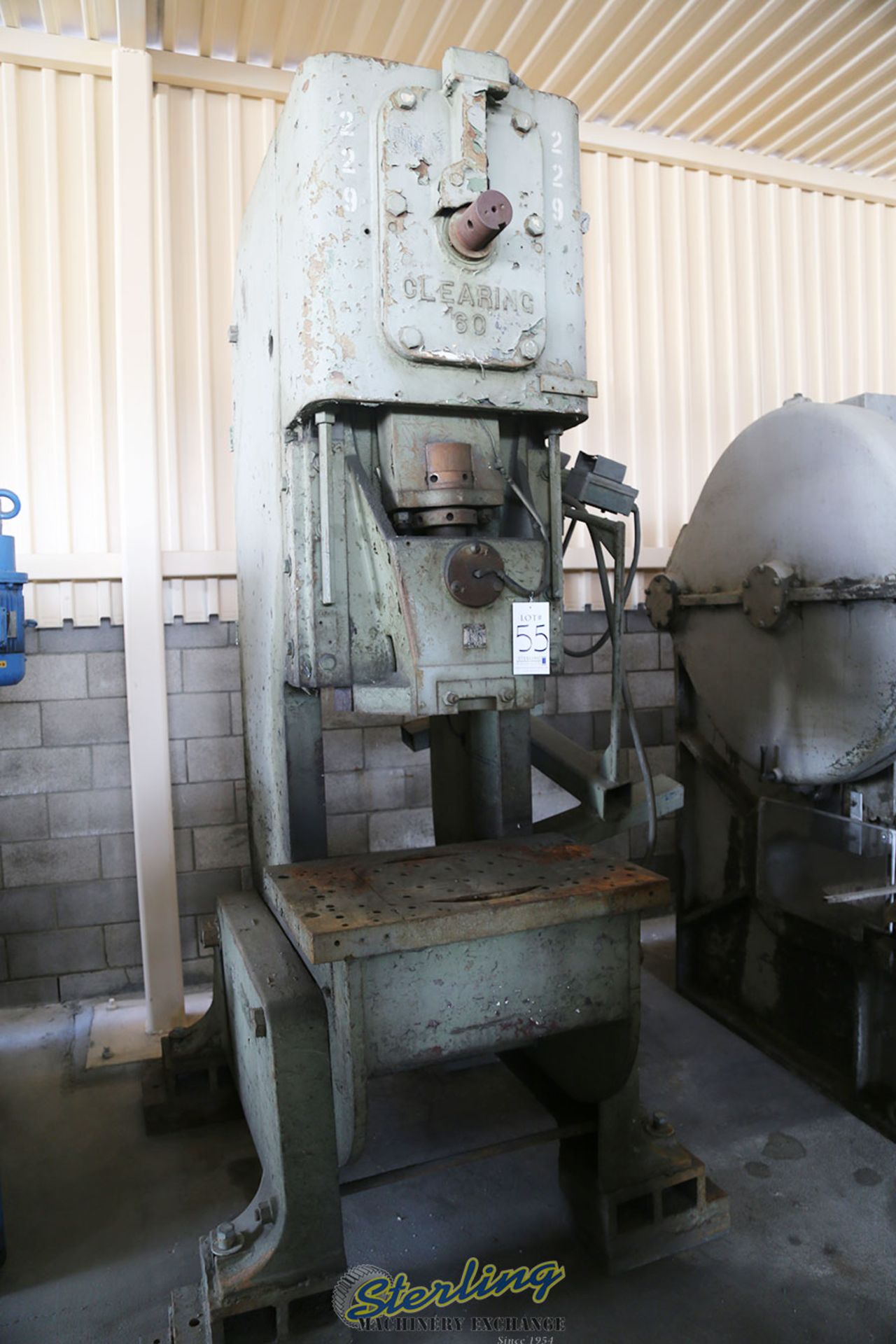 60 Ton x 6" Used USI, Clearing OBI Punch Press, Mdl.