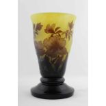 Art Nouveau Arsall vase France, 20th – 30th years of the 20th century, lemon yellow, brown, blue