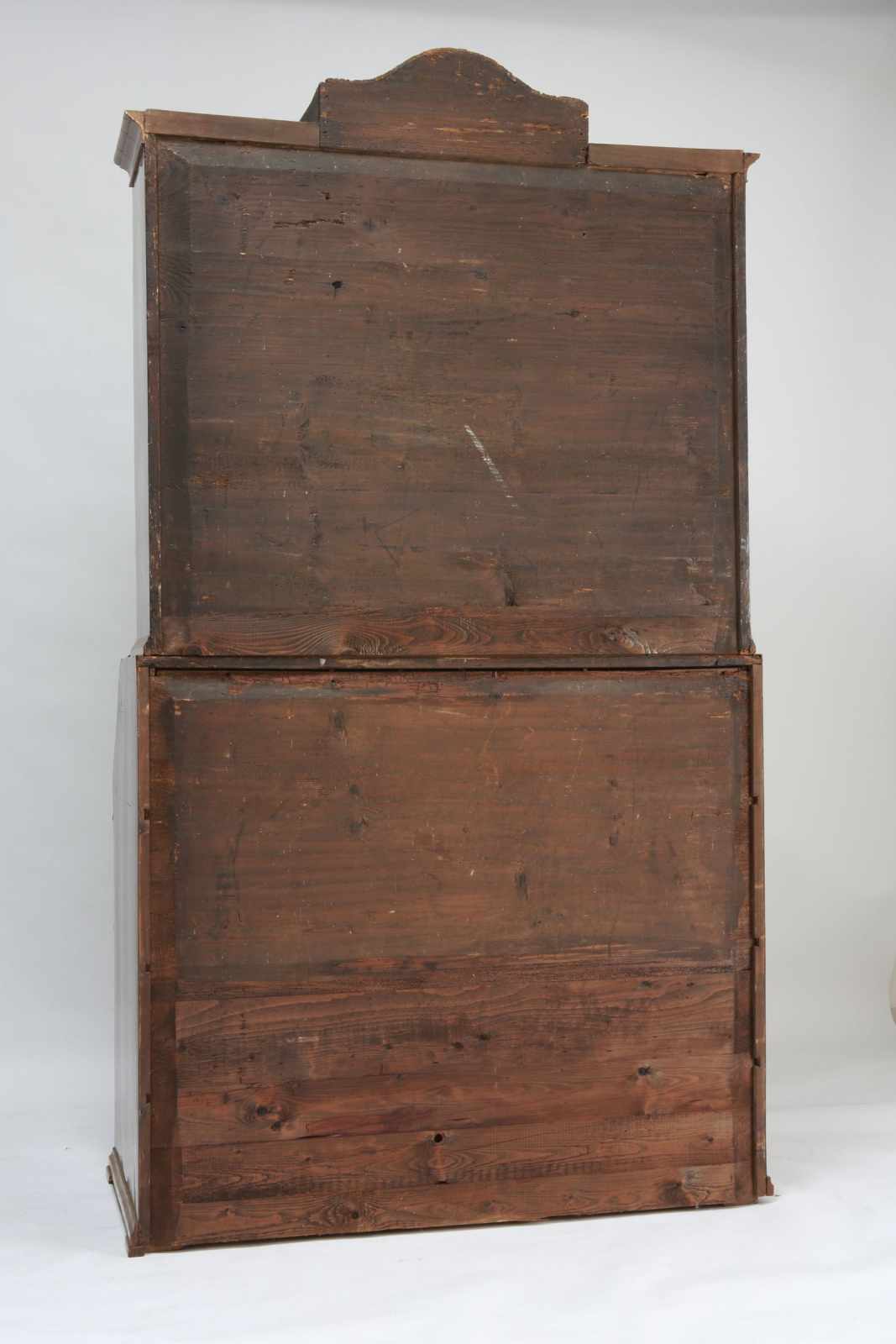 Baroque Bureau Cabinet Two-part bureau – dresser and additional chest of drawers on the top, 2nd - Image 6 of 7