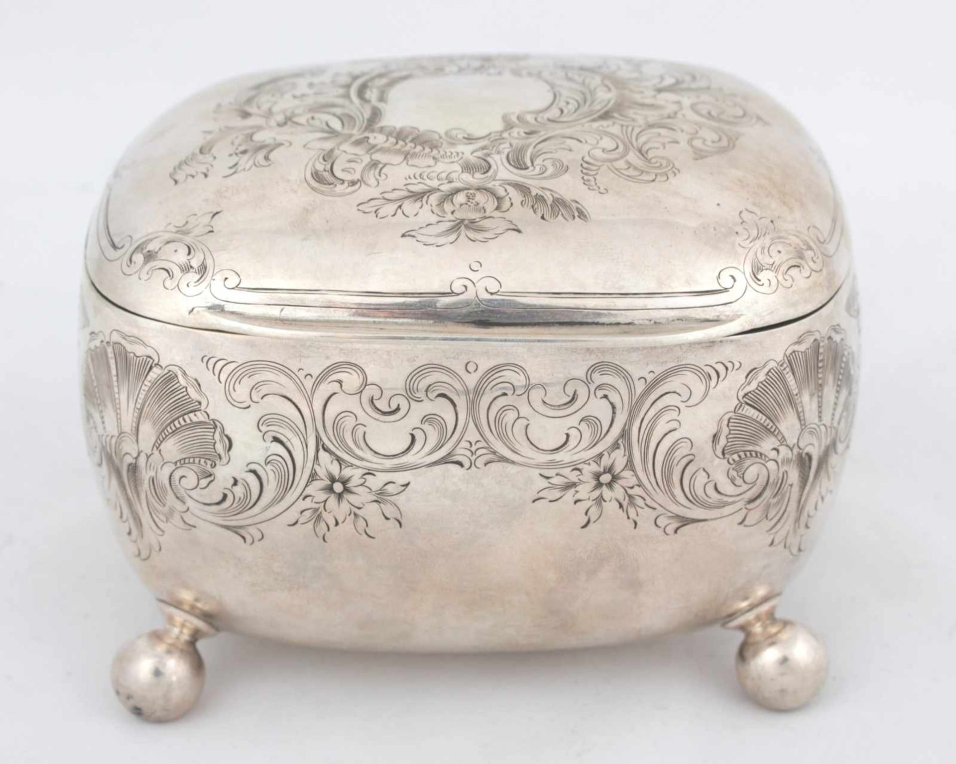 Silver sugar bowl Austria-Hungary, late 19th century silver sugar bowl, decorated with floral