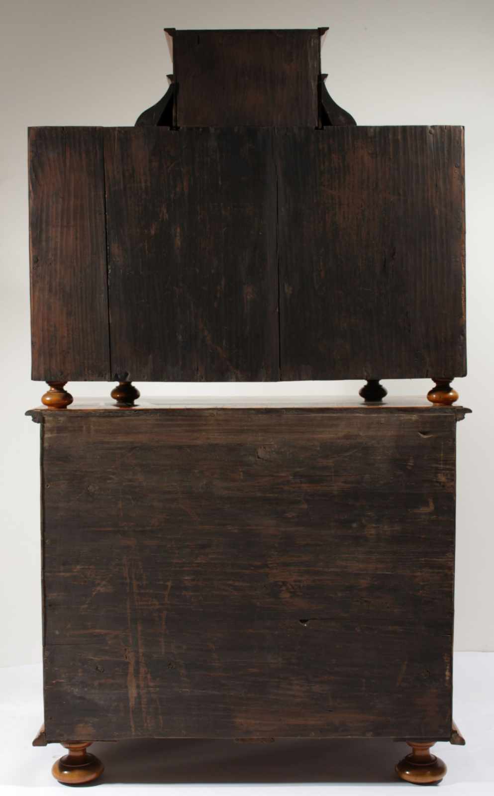 Baroque bureau cabinet Two-part bureau cabinet – dresser and additional chest of drawers on the top, - Image 24 of 25