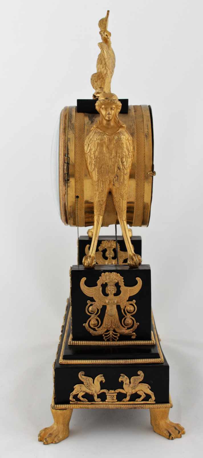 Rare Austrian Empire clock with automaton Austria, Vienna, cca 1810, fire gilt bronze case with - Image 2 of 14