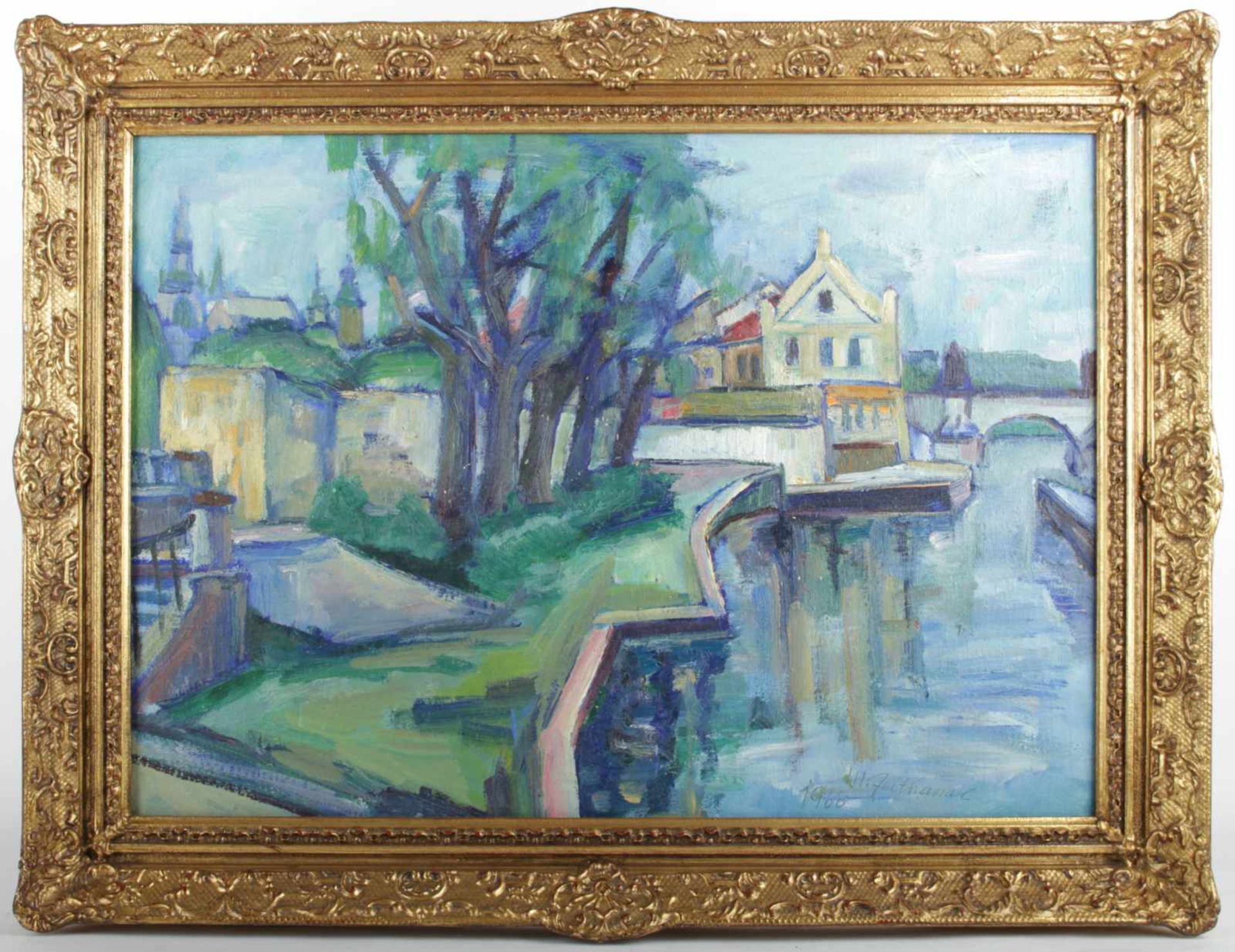 Zeithammel Miloš st. (1935) Prague - Kampa, 1968, oil on canvas, signed and dated lower right M. - Bild 2 aus 4