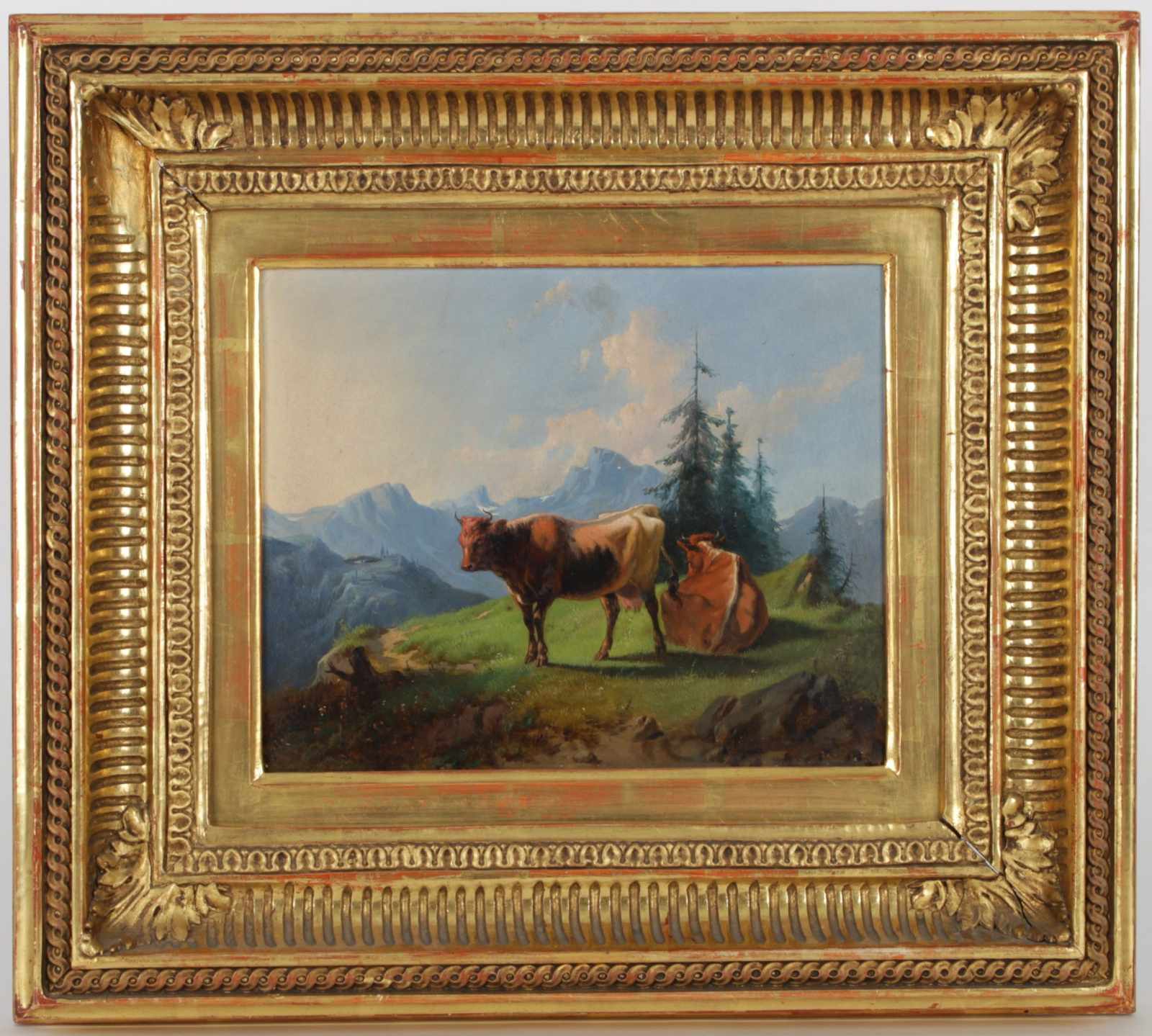 Mahlknecht Edmund (1820 - 1903) Title: Mountain pasture - Auf der Hochalm Period: 2nd half of the