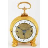 Empire Carriage clock Flaschge in Wien Austria, Vienna, circa 1820, travel clock with alarm,