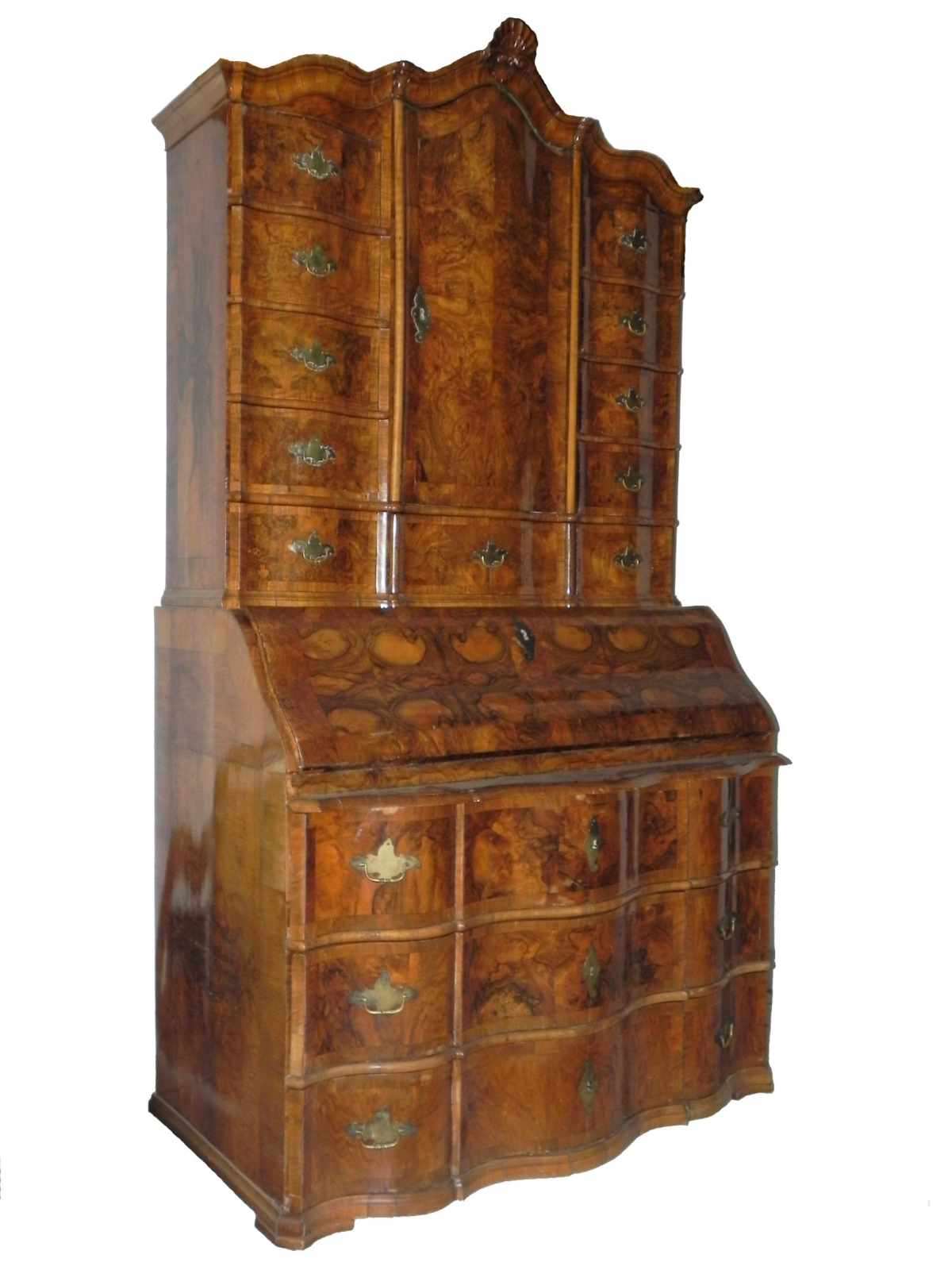 Baroque Bureau Cabinet Two-part bureau – dresser and additional chest of drawers on the top, 2nd