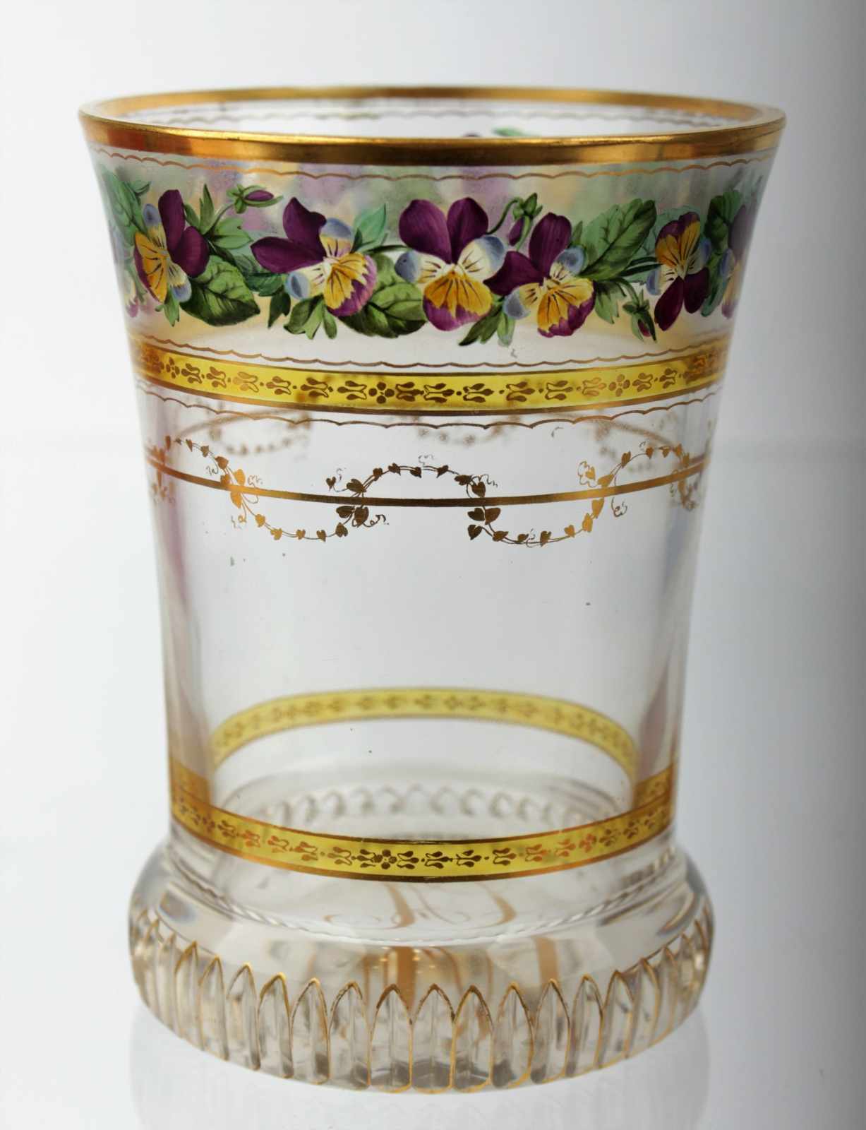 Anthon Kothgasser Ranft beaker with gilt monogram CA Austrian, Vienna, circa 1825, Anton