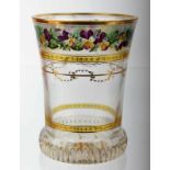 Anthon Kothgasser Ranft beaker with gilt monogram CA Austrian, Vienna, circa 1825, Anton