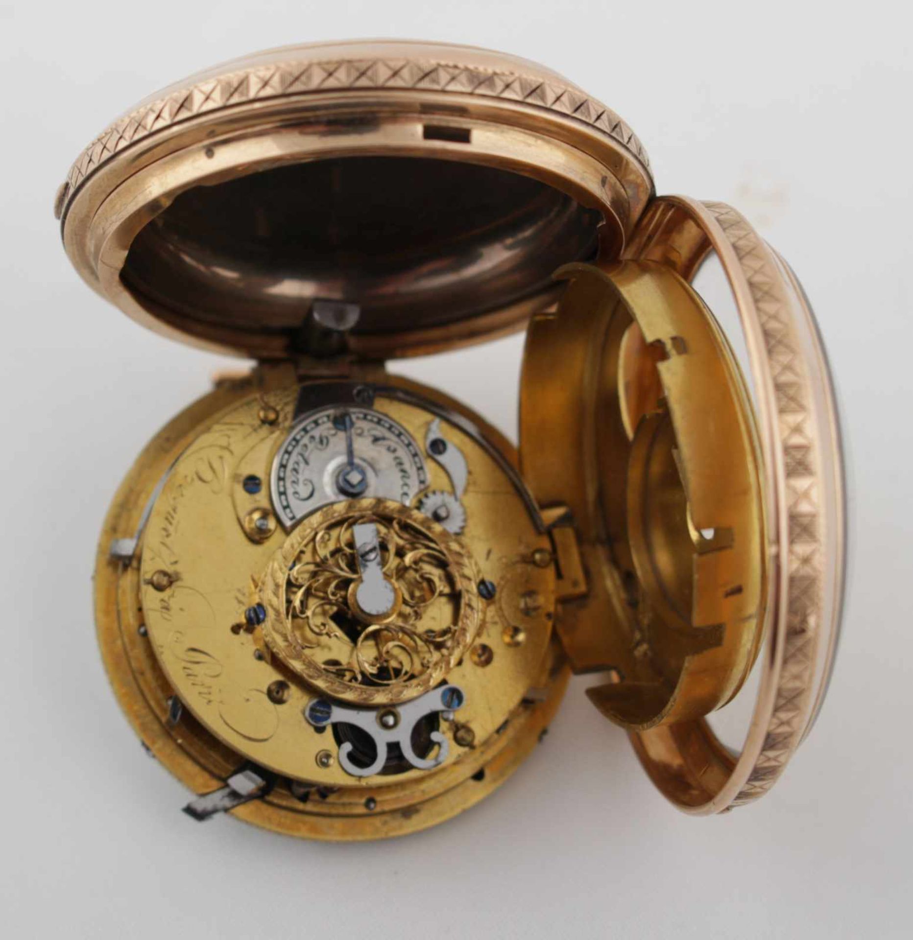 Gold repeater pocket watch labeled Breguet á Paris France, labeled Breguet, 1st half of the 19th - Bild 2 aus 13