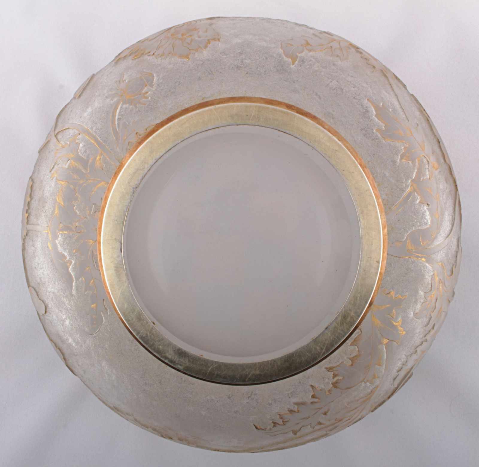 A Bowl Daum Nancy with silver mount and original box France, circa 1900, labeled Daum Nancy, glass - Image 11 of 13