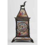 Viennese miniature enamel clock - Karl Bender Austria, Vienna, around 1890, Karl Bender, marked: KB,