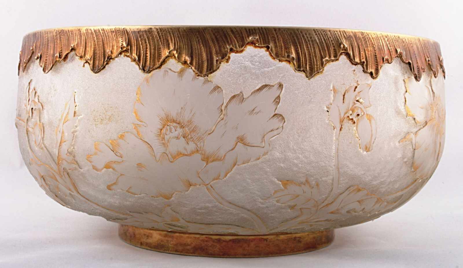 A Bowl Daum Nancy with silver mount and original box France, circa 1900, labeled Daum Nancy, glass - Image 4 of 13