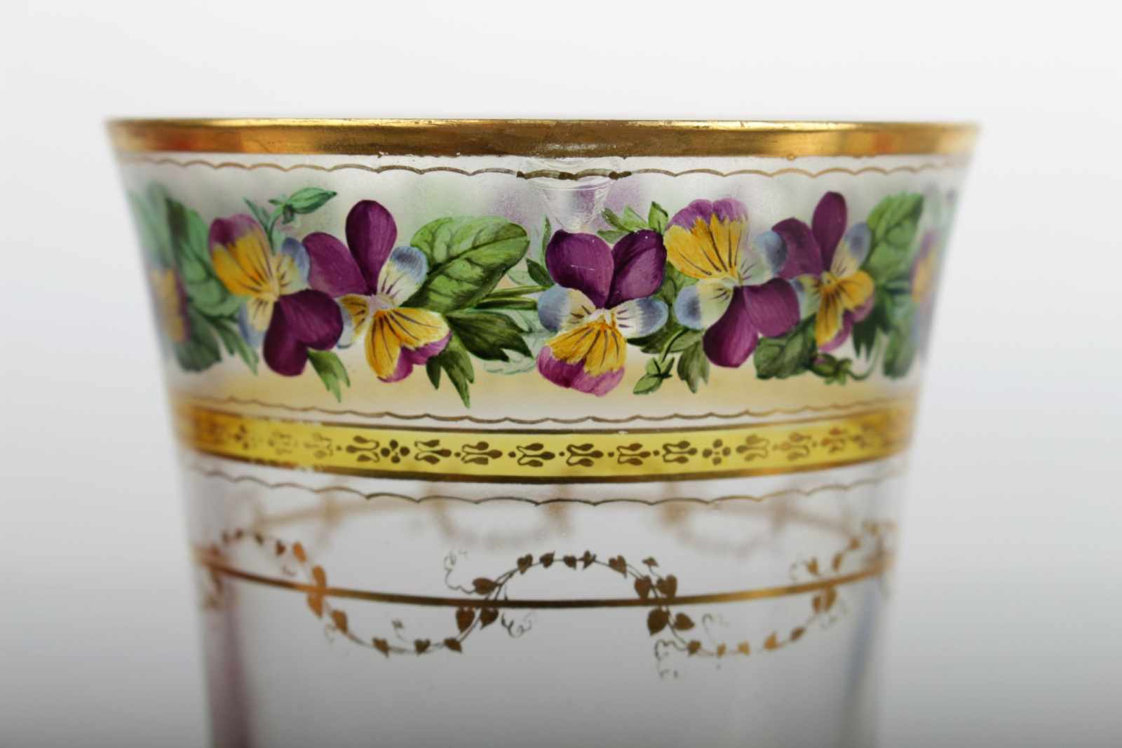 Anthon Kothgasser Ranft beaker with gilt monogram CA Austrian, Vienna, circa 1825, Anton - Image 7 of 9