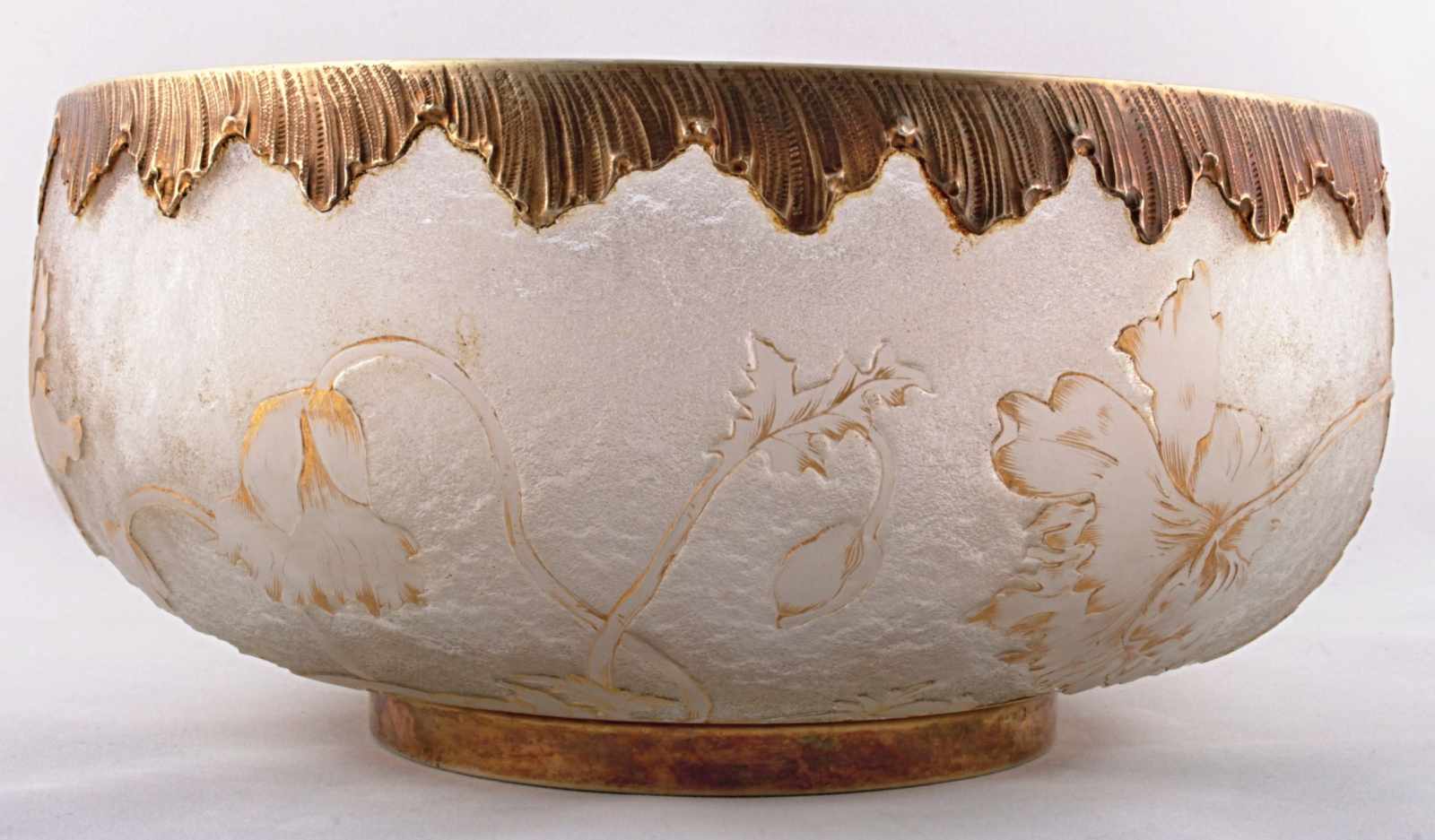 A Bowl Daum Nancy with silver mount and original box France, circa 1900, labeled Daum Nancy, glass - Image 2 of 13