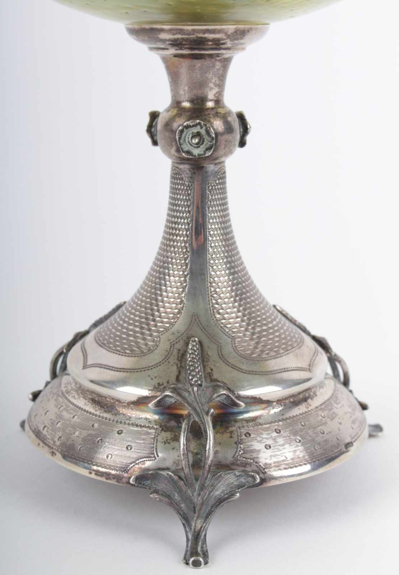 Art Nouveau Silver Bowl Central Europe, 1st third of the 20th century, Art Nouveau Silver Bowl, - Bild 4 aus 6