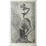 Tichý František (Czech, 1896 - 1961) Balance I, 1940, drypoint, 23,5 x 13,7 cm, signed in the bottom