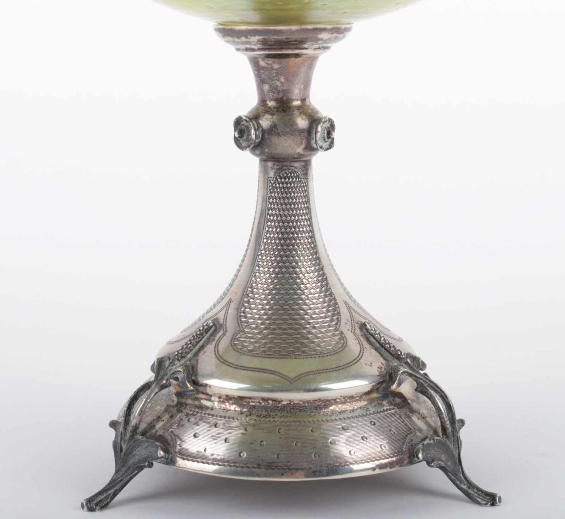 Art Nouveau Silver Bowl Central Europe, 1st third of the 20th century, Art Nouveau Silver Bowl, - Bild 5 aus 6