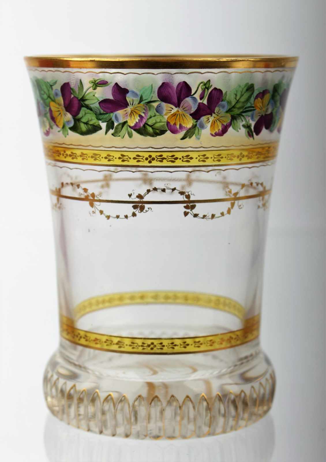 Anthon Kothgasser Ranft beaker with gilt monogram CA Austrian, Vienna, circa 1825, Anton - Image 5 of 9