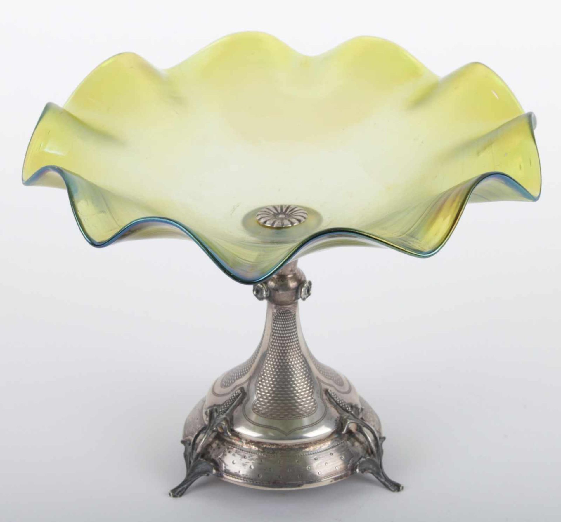 Art Nouveau Silver Bowl Central Europe, 1st third of the 20th century, Art Nouveau Silver Bowl,