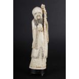 Ivory decorative sculpture China, the end of the 19th century, carving is an immortal Shou with a