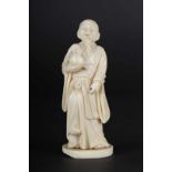 Ivory sculpture okimono signed Masakazu Japan, Meiji period (1868 - 1912), shows immortal Tobo