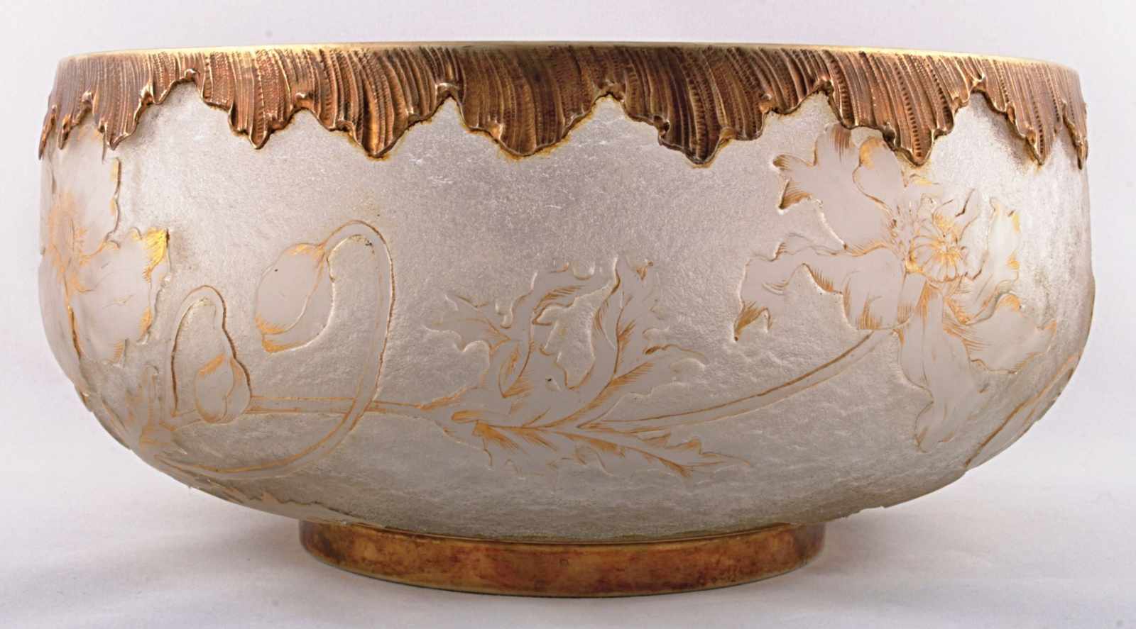 A Bowl Daum Nancy with silver mount and original box France, circa 1900, labeled Daum Nancy, glass - Image 5 of 13