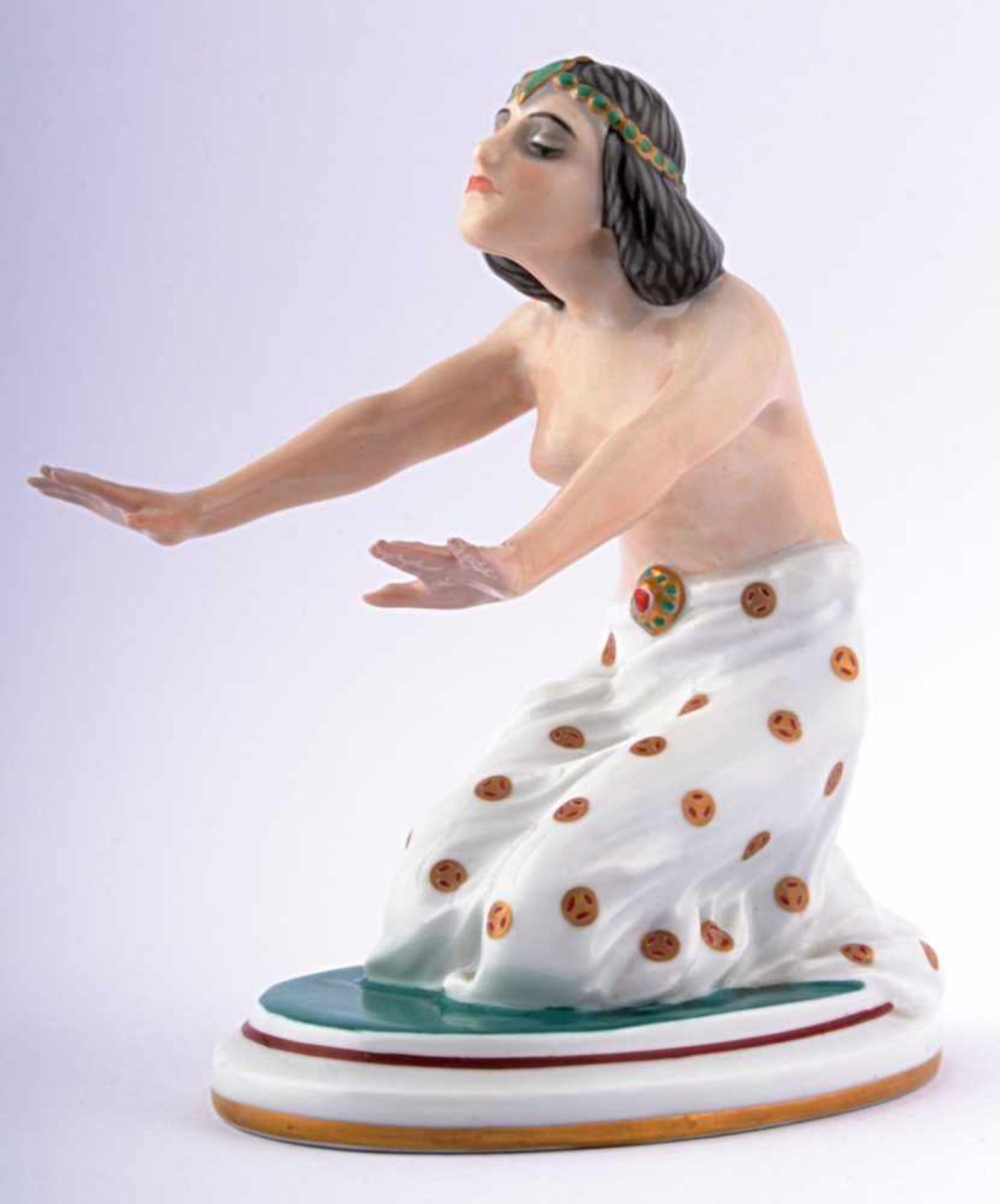 Rosenthal - indian dancer Germany, Art Deco, 1st half of the 20th century, white porcelain,