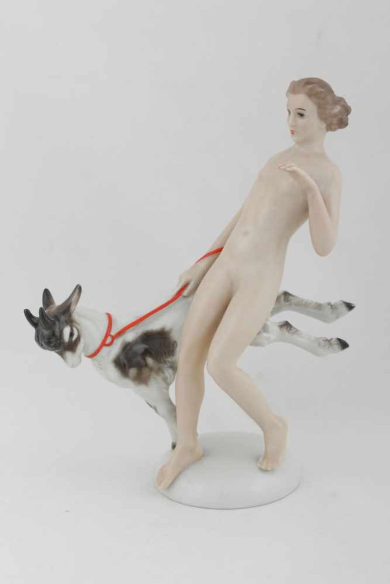 Rosenthal – A girl with a goat Germany, 2nd quarter of the 20th century, design M. Herm. Fritz,