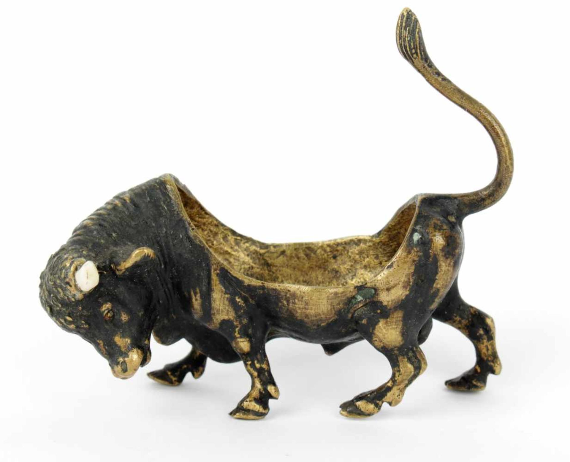 Miniature – bronze sculpture of bull Austria-Hungary, between 19th and 20th century, bronze, patina,