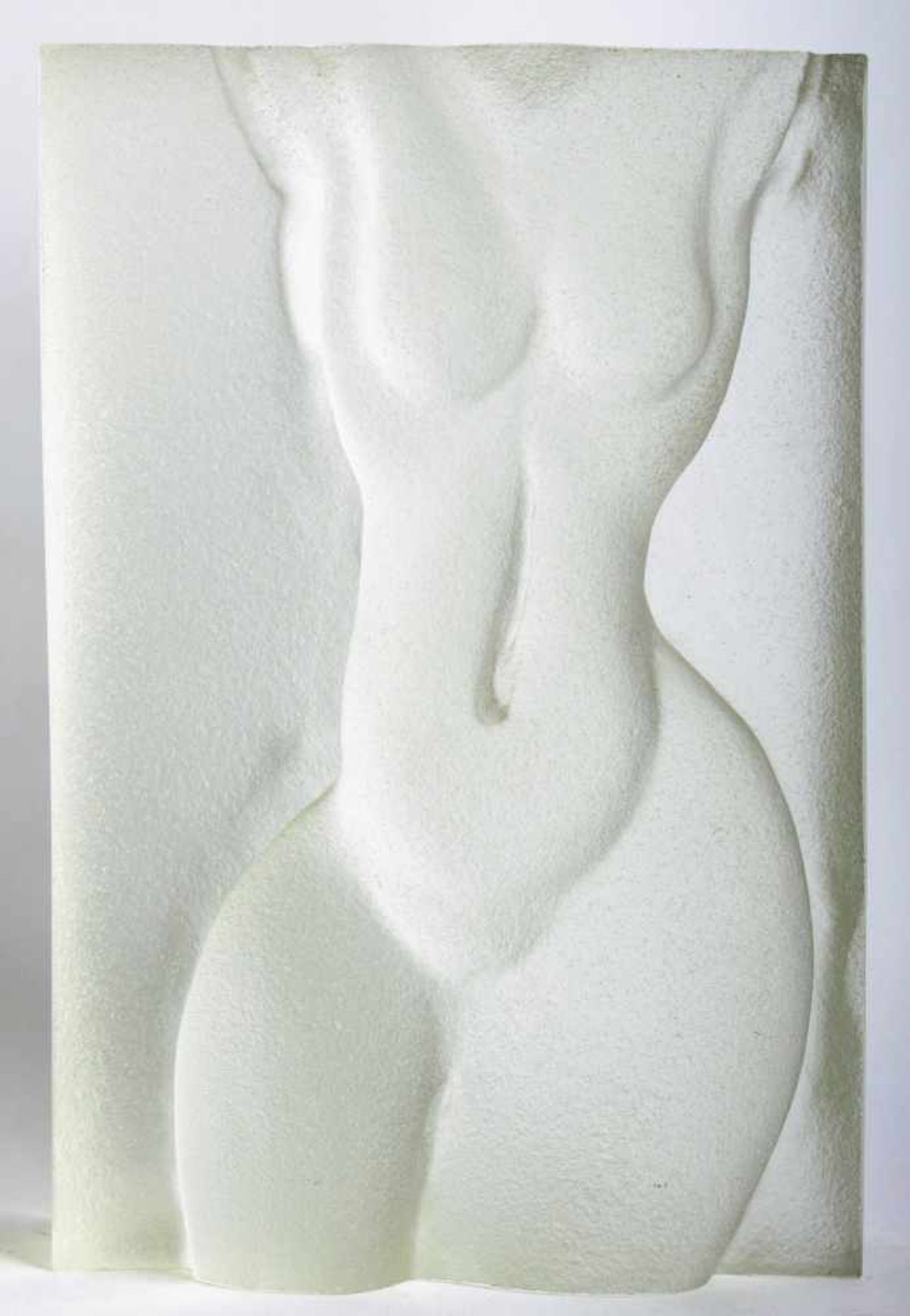 Vladimir a Zdenek Kepka - czech glass sculpture Glass sculpture - Female nude, 60th to 70th of