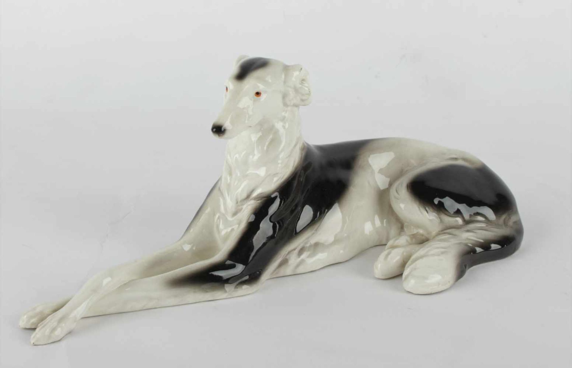 Goldscheider sculpture – Borzoi Austria, Vienna, 2nd quarter of the 20th century, designer Albert