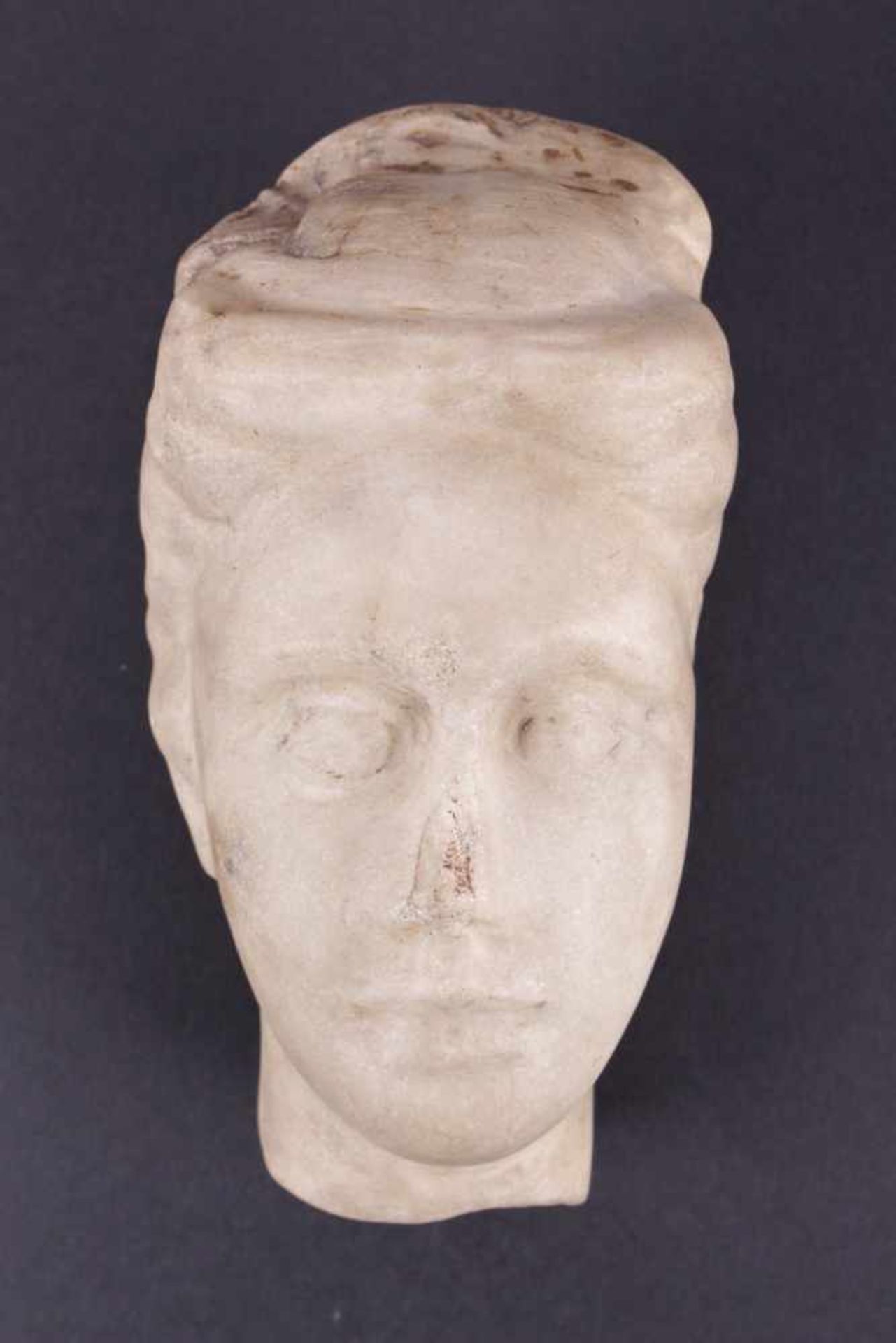 Ancient roman head of Aphrodite Probably Roman Empire, circa 1 century AC, stone dolomite CaMg(CO3)2