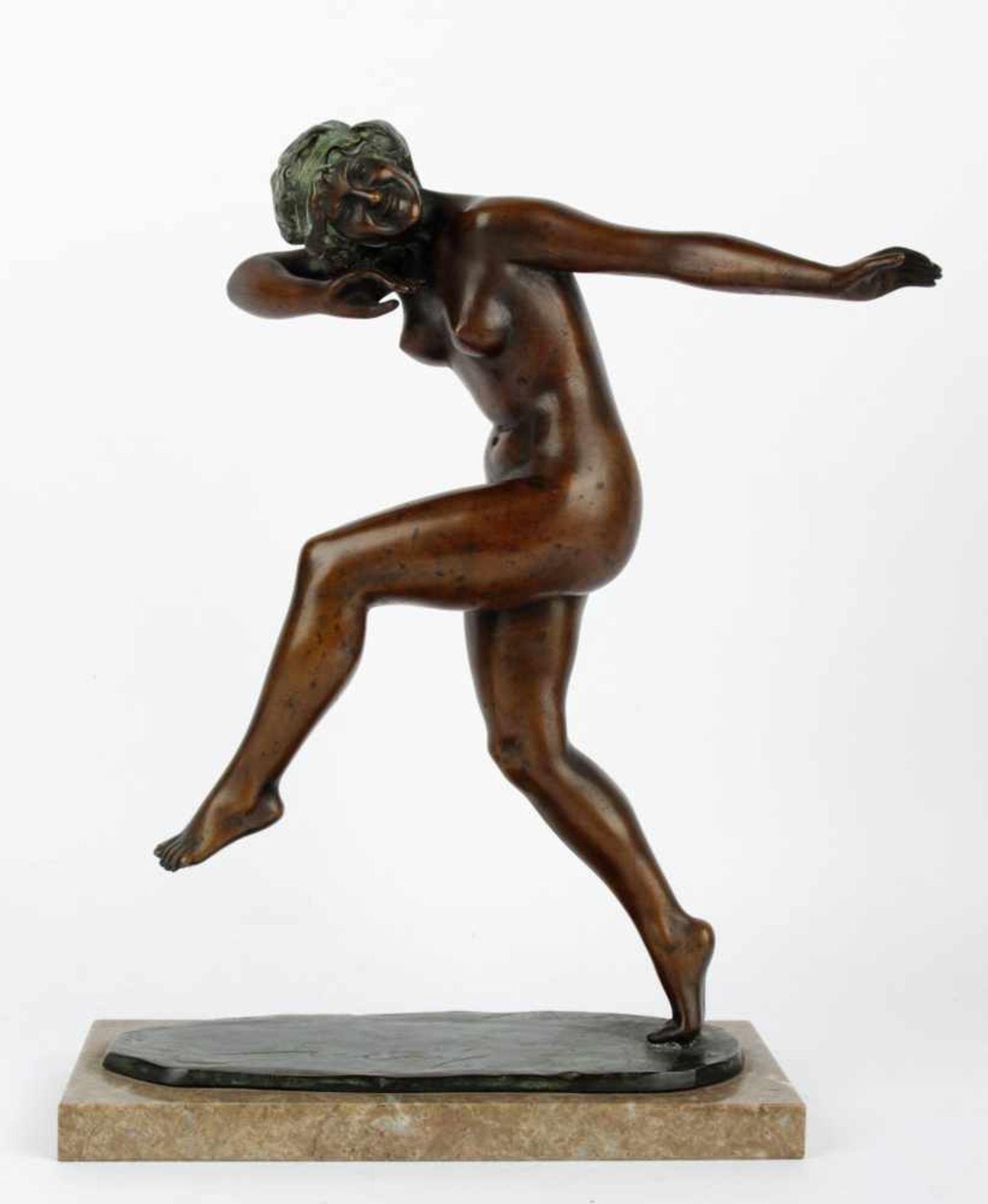 Suchy Otomar (*1881) Dancer, 1st half of the 20th century, moulded bronze, patinated, marked