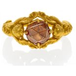 DIAMANT-RING. Wohl Frankreich, um 1900. 750/- Gelbgold, Gesamtgewicht: 7,4g. EU-RM: 50,5. 1 folierte