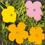 Warhol, Andy. 1928 Pittsburgh - 1987 New York. Flowers. 1970. Farbserigrafie auf festem Papier. 91,5