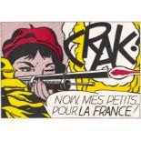 Lichtenstein, Roy. New York 1923 - 1997. CRAK!. 1963/64. Farbige Offsetlithografie auf Velin. 47 x