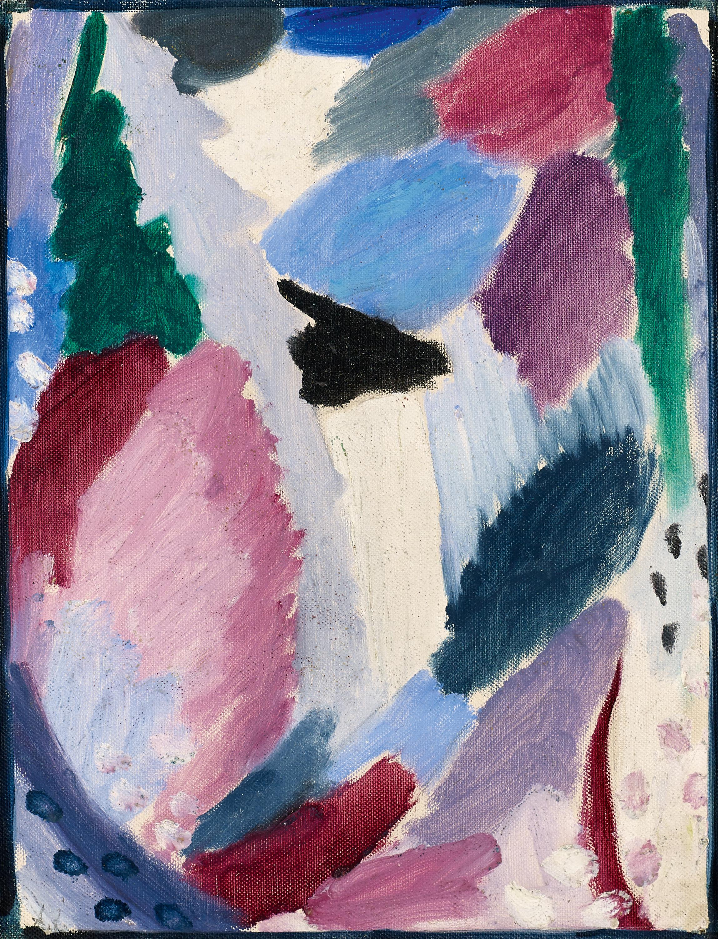 Jawlensky, Alexej. 1867 Twer/ Moskau - 1941 Wiesbaden. Variation: Winter. 1915. Öl auf Papier mit